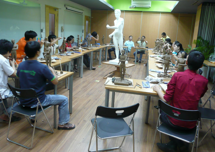 học điêu khắc khối toàn thân